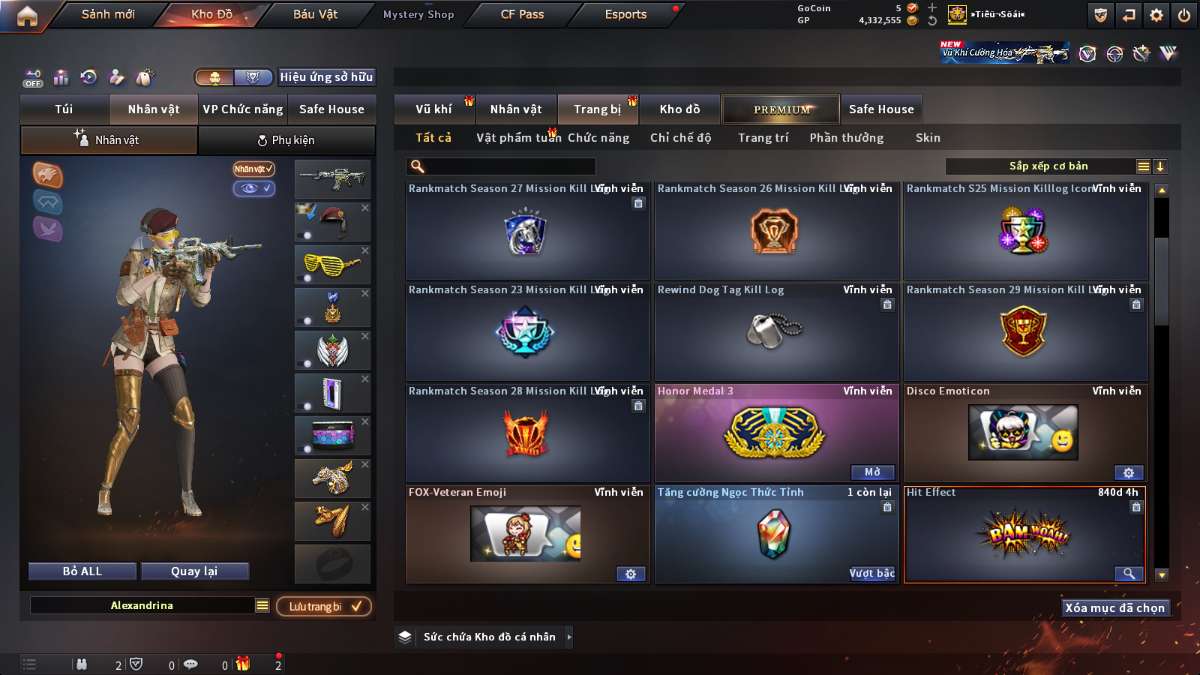 shop acc cf uy tin gia re